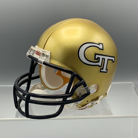 Vtg NCAA Mini Riddell GT Football Helmet Georgia Tech Yellow Jackets Bobby Dodd - Picture 1 of 15